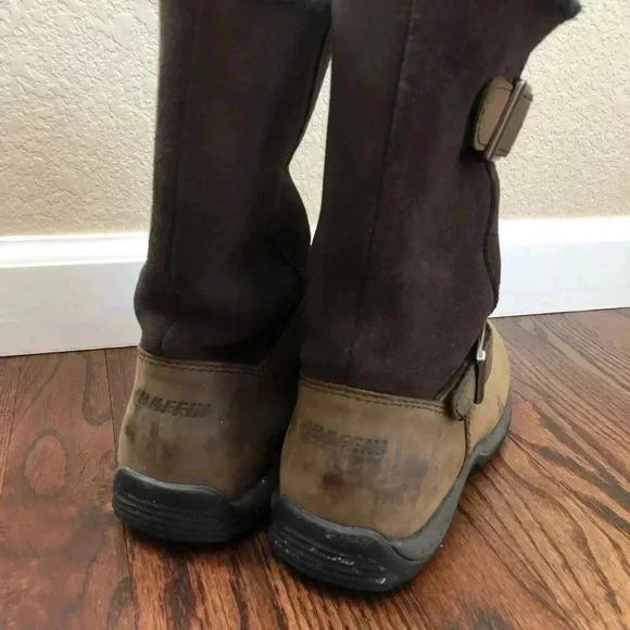 Baffin Danka Women’s Bell-W009 Boots Size 6 Chocolate Color $199 Buckle - Picture 3 of 16